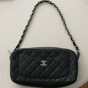 Chanel quilted cc camera case
